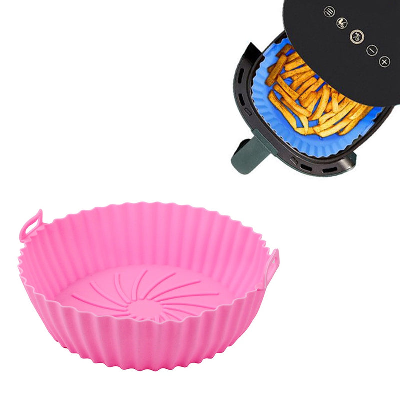 Forma Para Air Fryer De Silicone Cozinha Forro Antiaderente Reutilizável